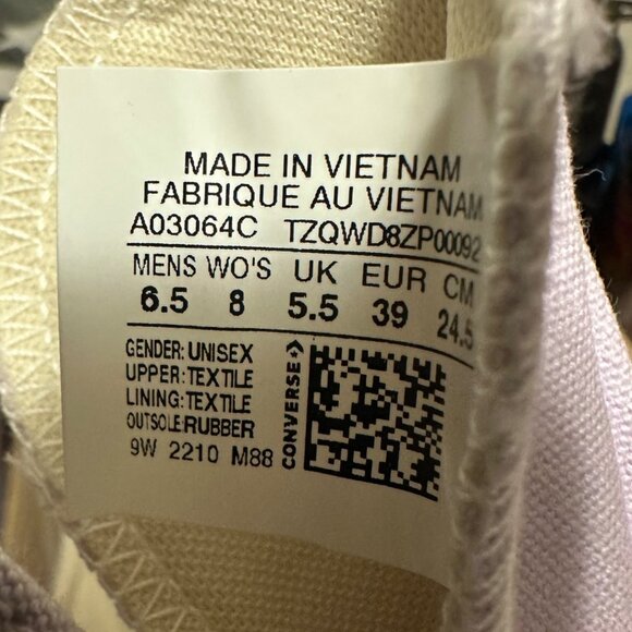 ⭐Converse Run Star Legacy CX Hi Sz 8 Women Shoes Platform Purple Sneaker A03064C - Picture 14 of 14